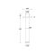 Duschkopf 200x200mm inklusive Arm zur Deckenmontage - Chrom – Kubix