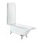Freistehende Eck-Badewanne mit Aufsatz, 1685mm x 750mm – Links- oder Rechtsbündig – Füße in Chrom – Oxford