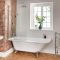 Freistehende Eck-Badewanne mit Aufsatz, 1685mm x 750mm – Links- oder Rechtsbündig – Füße in Chrom – Oxford