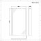 Badewannenaufsatz, L-förmig, 800mm x 1400mm – antikes Messing – Alama