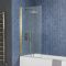 Badewannenaufsatz, 800mm x 1400mm – antikes Messing – Alama