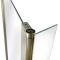 Badewannenaufsatz, L-förmig, 800mm x 1400mm – antikes Messing – Alama