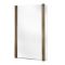 Badewannenaufsatz, L-förmig, 800mm x 1400mm – antikes Messing – Alama