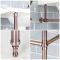 Traditionelles Doppelwaschbecken mit Metallgestell – 1200mm breit – Auswählbares Finish – Elizabeth