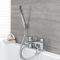 2-Loch Wannenrandmischer inkl. Handbrause - Chrom – Razor
