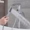 Standarmatur für freistehende Badewannen - mit Handbrause und Wasserfallauslauf - Chrom - Razor