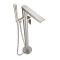 Freistehende Einhebel-Wannenarmatur mit Handbrauseset - gebürstetes Nickel - Aldwick
