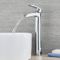 Hohe 1-Loch Einhebel Waschtischarmatur Wasserfalleffekt - Chrom - Razor