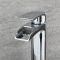 Hohe 1-Loch Einhebel Waschtischarmatur Wasserfalleffekt - Chrom - Razor