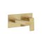Wandarmatur mit Einhebelmischer | satiniertes Gold – Lyra