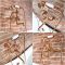 Steampunk Badewannenarmatur mit runden Griffen Wandmontage - inkl. Handbrause - satiniertes Kupfer - Zandra