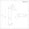 Aufsatzwaschbecken, dreieckig, 590mm x 390mm - mit hohem Wasserfall-Einhebelmischer - Select