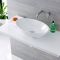 Aufsatzwaschbecken, oval, 520mm x 320mm - mit Unterputz-Einhebelmischer - Kenton