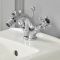 Bidet Armatur mit Zugstangen-Ablaufgarnitur, Kreuzgriffe - Wählbares Finish - Elizabeth