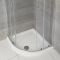 Badezimmerset Retro mit Viertelkreisduschkabine, WC und Standwaschbecken - Oxford