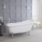 Badezimmerset Retro - mit freistehender Badewanne, Stand-WC und Standwaschbecken - Oxford