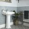 Badezimmerset Retro - mit freistehender Badewanne, Stand-WC und Standwaschbecken - Oxford