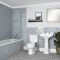 Badezimmerset Rerto - mit Badewanne, WC und Säulenwaschbecken - Richmond