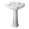 Badezimmerset Retro - mit freistehender Wanne, Stand-WC, Standwaschbecken und Stand-Bidet - Richmond