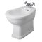 Badezimmerset Retro - mit freistehender Wanne, Stand-WC, Standwaschbecken und Stand-Bidet - Richmond