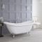 Badezimmerset Retro - mit freistehender Wanne, Stand-WC, Standwaschbecken und Stand-Bidet - Richmond