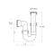 Kunststoff Teleskopsiphon 32mm mit 76mm Dichtung - Cranplas