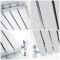 Design Heizkörper Horizontal Weiß 635mm x 1180mm 1867W (doppellagig) - Sloane
