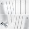 Design Heizkörper (einlagig) horizontal – 427mm x 1780mm - Weiß – Sloane