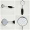 Retro Duschsystem mit Aufputz-Thermostat, Wand-Duschkopf und Brausegarnitur, Chrom/Schwarz - Elizabeth