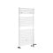 Handtuchheizkörper Mischbetrieb - 1190mm x 450mm - inkl. 600W Heizelement, T-Stück und Ventile - Weiß - Arno