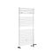 Handtuchheizkörper Mischbetrieb - 1190mm x 600mm - inkl. 600W Heizelement, T-Stück und Ventile - Weiß - Arno