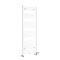 Handtuchheizkörper Mischbetrieb flach - 1600mm x 600mm - inkl. 1000W Heizelement, T-Stück und Ventile - Weiß - Neva