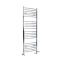 Handtuchheizkörper Mischbetrieb gebogen - 1600mm x 600mm - inkl. 600W Heizelement, T-Stück und Ventile - Chrom - Kent