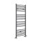 Handtuchheizkörper Mischbetrieb flach - 1600mm x 400mm - inkl. 600W Heizelement, T-Stück und Ventile - Anthrazit - Artle