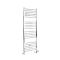 Handtuchheizkörper Mischbetrieb flach - 1600mm x 400mm - inkl. 300W Heizelement, T-Stück und Ventile - Chrom - Kent