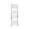 Handtuchheizkörper Mischbetrieb flach - 1600mm x 600mm - inkl. 600W Heizelement, T-Stück und Ventile - Chrom - Kent