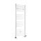 Handtuchheizkörper Mischbetrieb flach - 1600mm x 600mm - inkl. 800W Heizelement, T-Stück und Ventile - Weiß - Ive