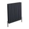 Aluminium Design Heizkörper Horizontal Anthrazit 600mm x 590mm 1149W (doppellagig) - Revive Air