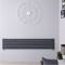 Design Heizkörper Horizontal Anthrazit 354mm x 1600mm 814W (einlagig) - Revive