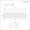 Design Heizkörper Horizontal Anthrazit 472mm x 1600mm 1304W (einlagig) - Revive