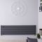 Design Heizkörper Horizontal Anthrazit 472mm x 1600mm 1304W (einlagig) - Revive
