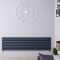 Design Heizkörper Horizontal Anthrazit 472mm x 1600mm 1610W (doppellagig) - Revive