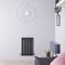 Design Heizkörper Horizontal Anthrazit 635mm x 413mm 420W (einlagig) - Sloane