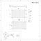 Design Heizkörper Horizontal Anthrazit 635mm x 1180mm 1202W (einlagig) - Sloane