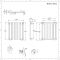 Design Heizkörper Horizontal (Einlaging) 635mm x 590mm | Anthrazit - Revive