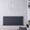 Design Heizkörper Horizontal (Einlaging) 635mm x 1416mm | Anthrazit - Revive