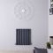 Design Heizkörper Horizontal (Doppellaging) 635mm x 590mm | Anthrazit - Revive