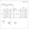 Design Heizkörper Horizontal (Doppellaging) 635mm x 590mm | Anthrazit - Revive