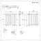 Design Heizkörper Mittelanschluss Versetzt Horizontal Anthrazit 635mm x 590mm 1042W (doppellagig) - Revive Caldae