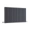 Design Heizkörper Horizontal (Doppellaging) 635mm x 1000mm | Anthrazit - Revive